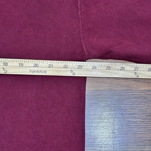 Vintage Russell Athletic Mississippi State Maroon Logo Mock Neck T-Shirt Mens L - Picture 7 of 9